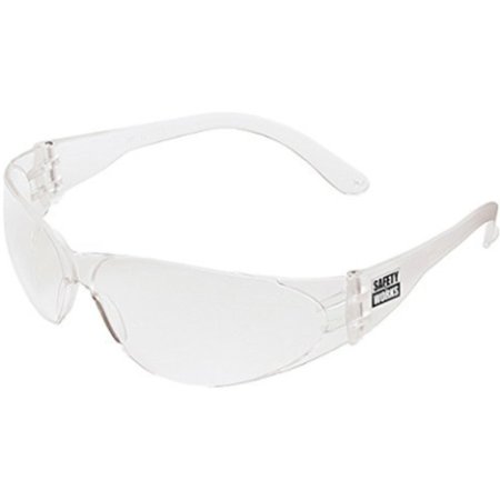 SAFETY WORKS Glasses Safety Clr/Clear Lens 10006315